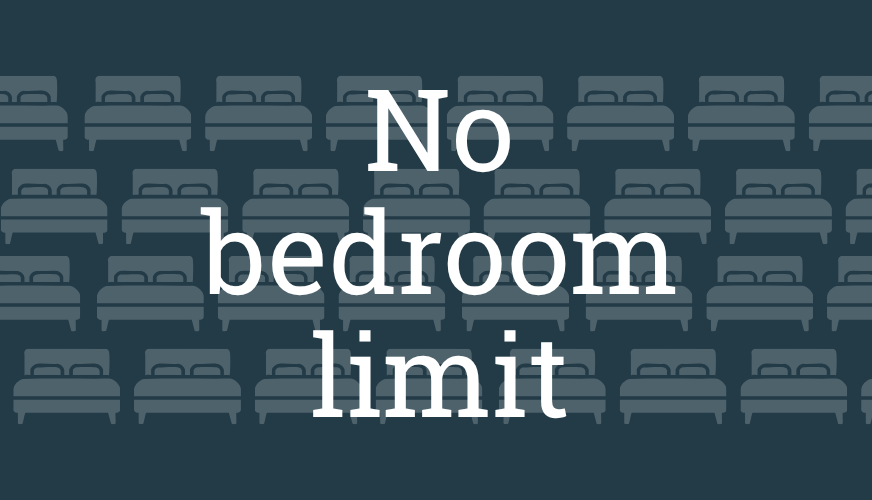 Holiday let no bedroom limit