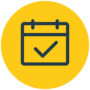 Hodge Calendar Gold icon