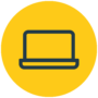Hodge Laptop Gold icon