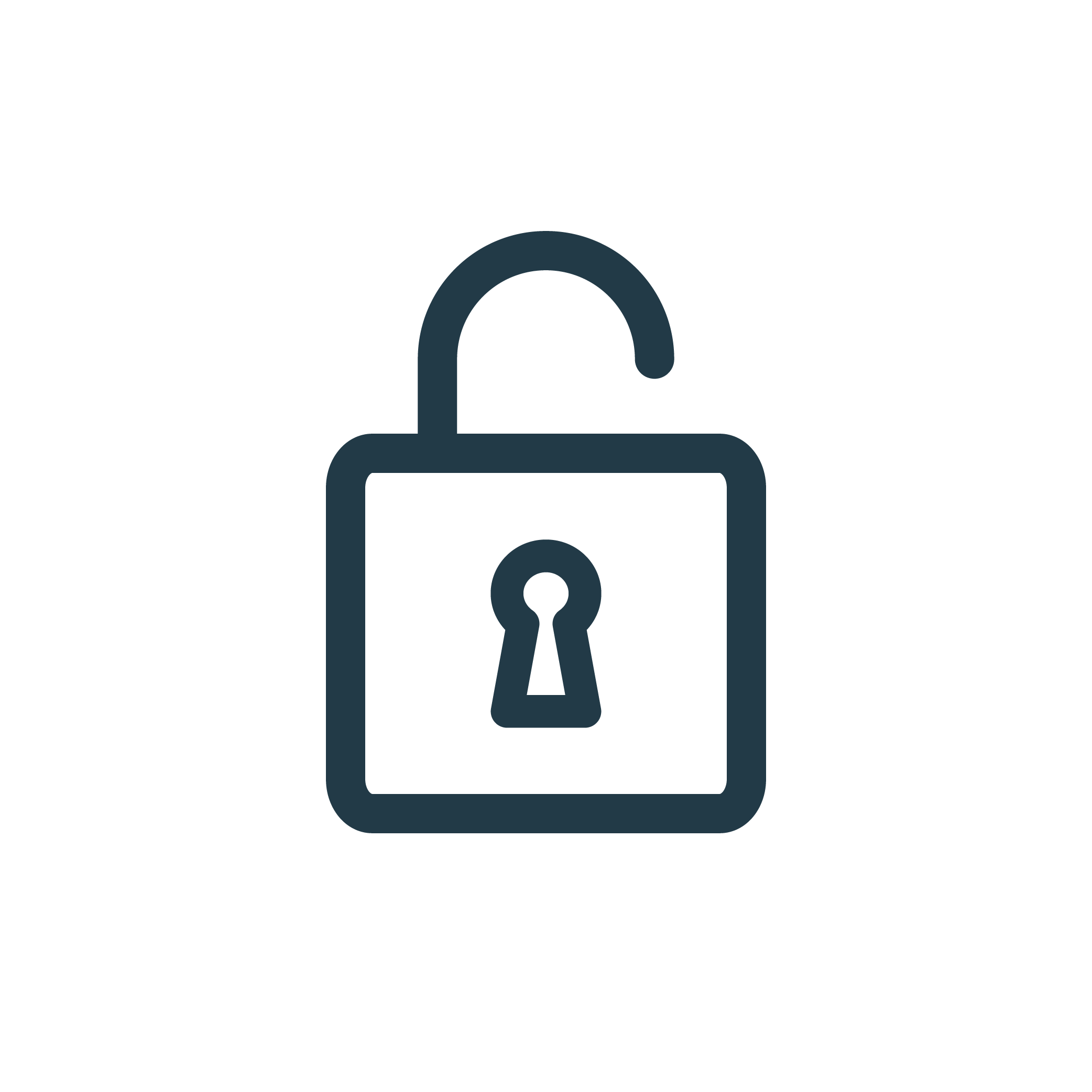 Open padlock icon