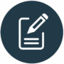 Writing on notepad Slate icon