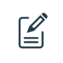 Writing on notepad icon