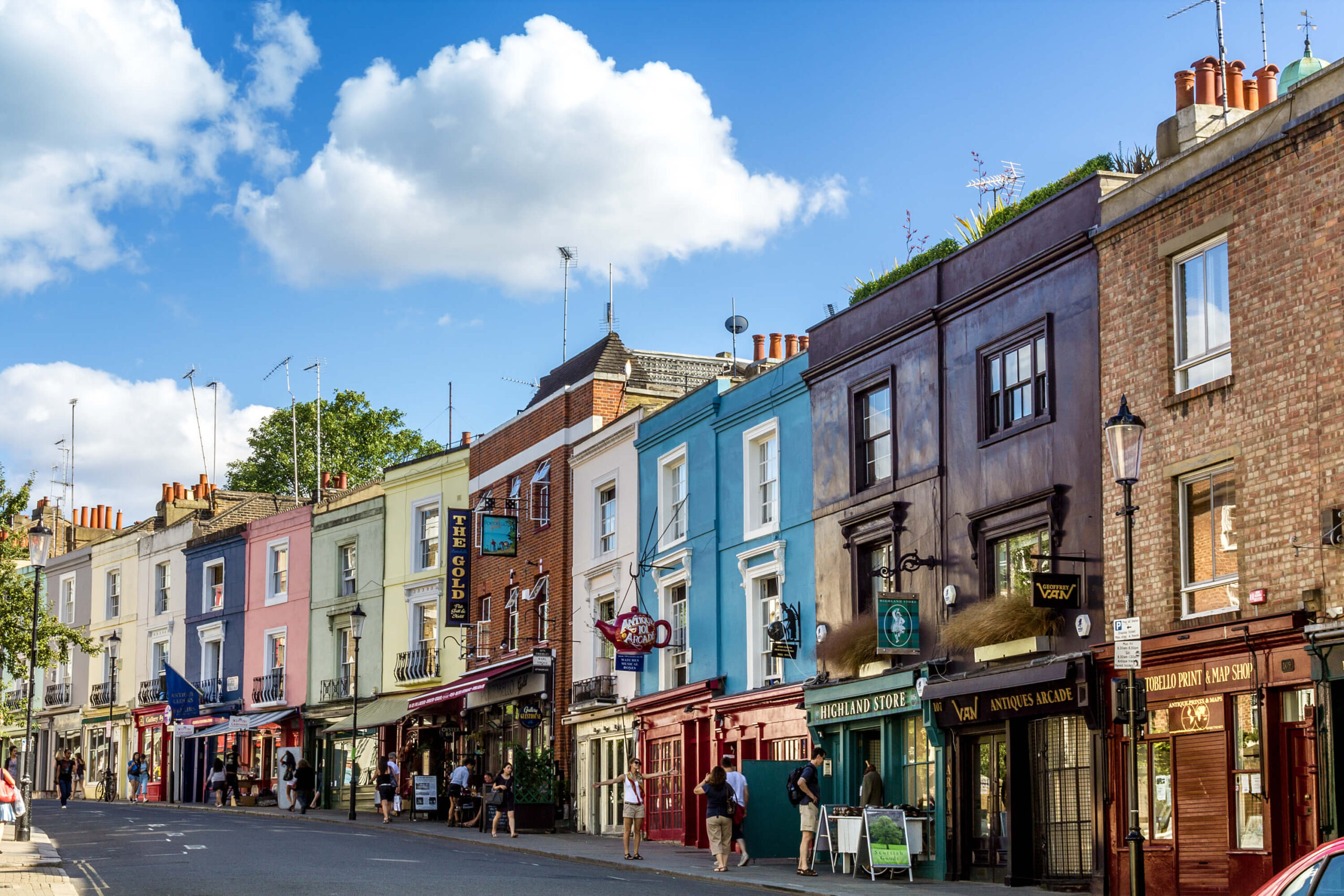 Row of UK shops