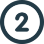 number two clear icon