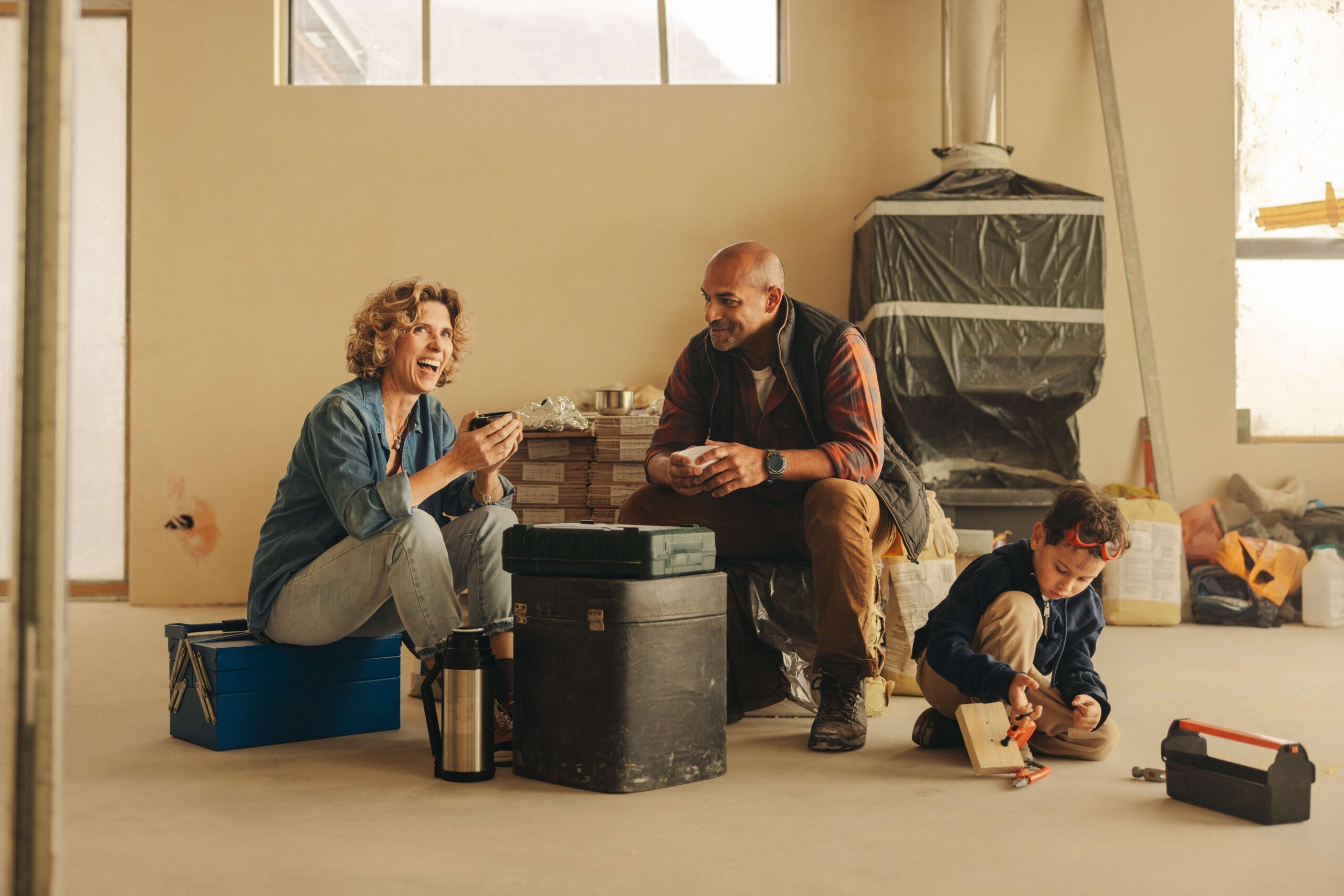 Family renovations in house