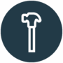 Slate hammer icon
