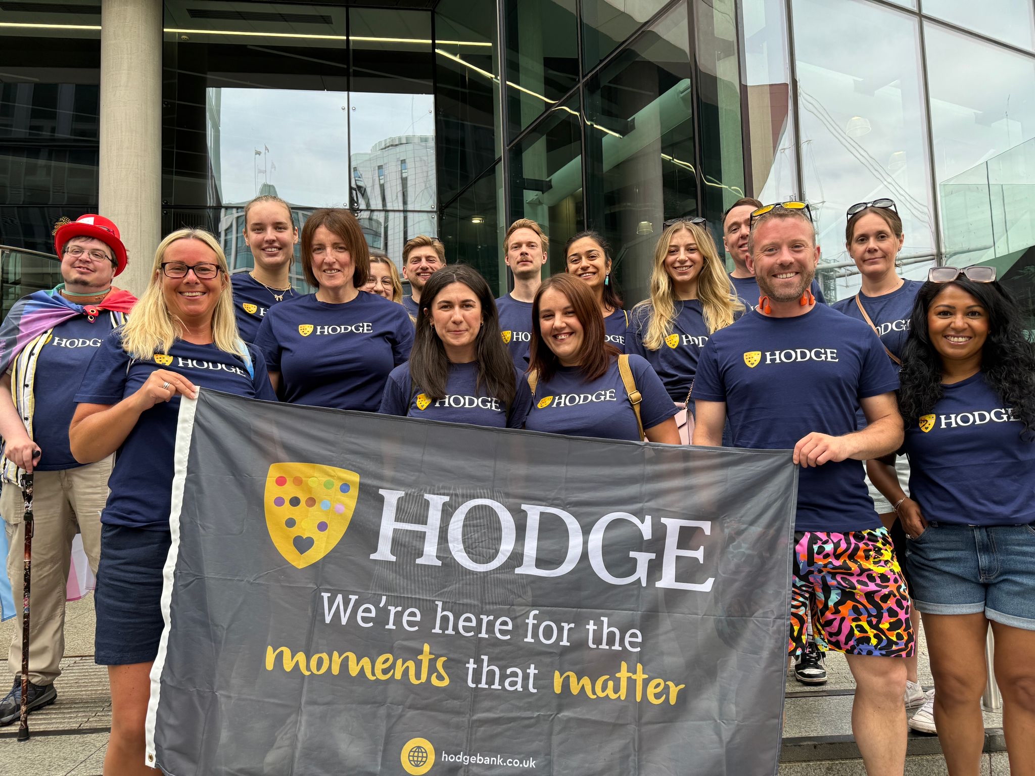 Hodge colleagues at Pride Cymru 2025