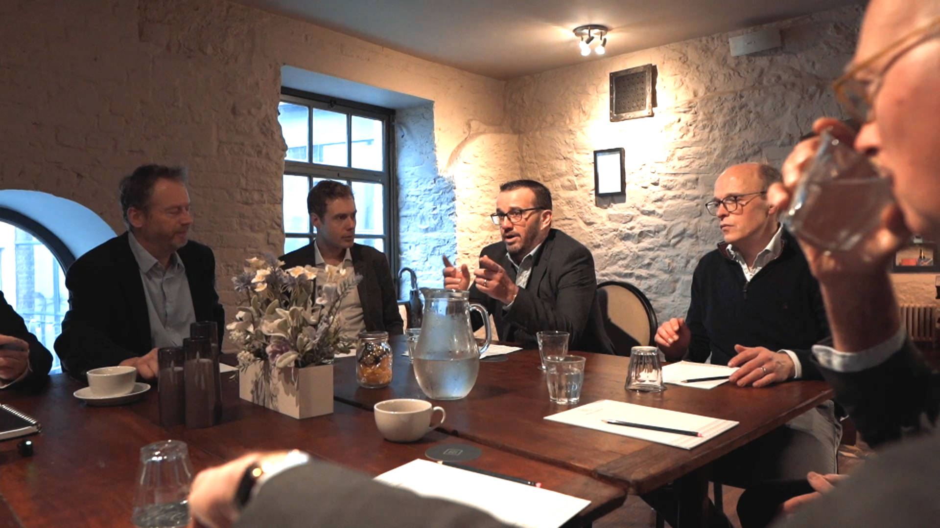 Guests gather round the Hodge REF roundtable